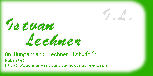 istvan lechner business card
